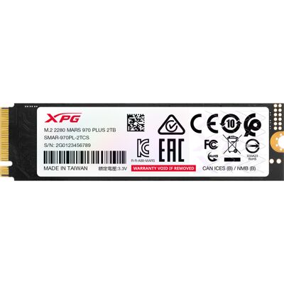 ADATA MARS 970 PLUS 2.0 TB, Solid state-drev ADATA MARS 970 PLUS 2.0 TB, Solid state-drev