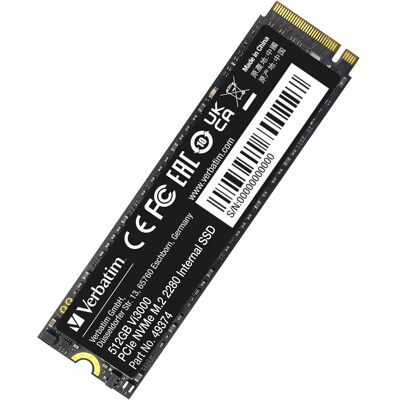 Verbatim Vi3000 512 GB M.2 PCI Express 3.0 NVMe, Solid state-drev Verbatim Vi3000 512 GB M.2 PCI Express 3.0 NVMe, Solid state-drev