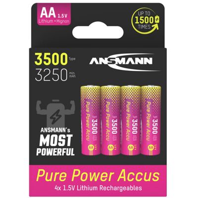 Ansmann Pure Power Li-Ion Batteri Micro AA Ansmann Pure Power Li-Ion Batteri Micro AA
