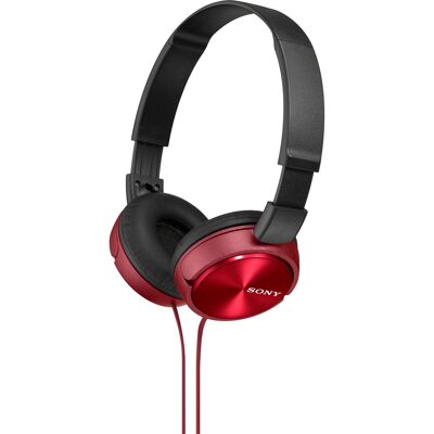 Sony MDR-ZX310 Hovedtelefoner - Foldbar, Rød - Fuldt Størrelse Sony MDR-ZX310 Hovedtelefoner - Foldbar, Rød - Fuldt Størrelse