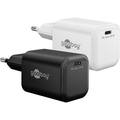 Goobay USB-C PD GaN hurtigoplader Nano 65 W Goobay USB-C PD GaN hurtigoplader Nano 65 W