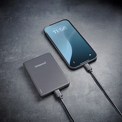 Intenso Magnetic Wireless Powerbank MW10000 Grey, Power Bank Intenso Magnetic Wireless Powerbank MW10000 Grey, Power Bank