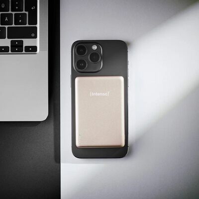 Intenso Magnetic Wireless Powerbank MW10000 Champagne, Power Bank Intenso Magnetic Wireless Powerbank MW10000 Champagne, Power Bank