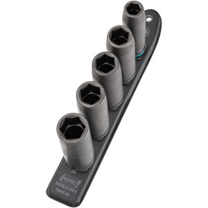 Hazet SmartRail 1/2" slagmaskineskrueindsats-sæt sekskant, 5 dele, Topnøgle Hazet SmartRail 1/2" slagmaskineskrueindsats-sæt sekskant, 5 dele, Topnøgle