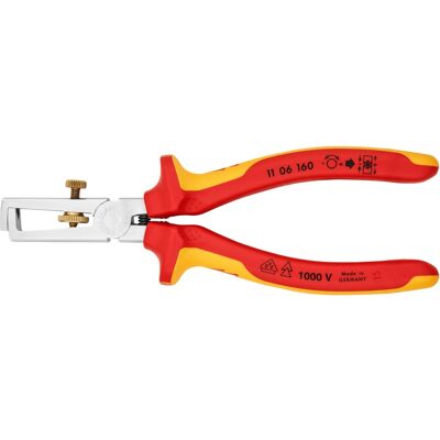 Knipex 11 06 160 Rød kabelstripper, Wire stripper tænger Knipex 11 06 160 Rød kabelstripper, Wire stripper tænger