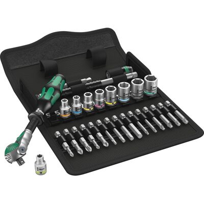 Wera 8100 SA 6 Zyklop Speed-skraldesæt, 1/4"-tilslutning, metrisk , Værktøjssæt Wera 8100 SA 6 Zyklop Speed-skraldesæt, 1/4"-tilslutning, metrisk , Værktøjssæt
