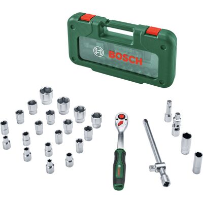 Bosch 1/2" Skraldesæt med topnøgler, 26 dele Bosch 1/2" Skraldesæt med topnøgler, 26 dele