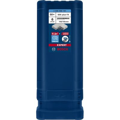 Bosch Expert SDS plus-7X Hammer drill bit 50 stk, Boremaskine Bosch Expert SDS plus-7X Hammer drill bit 50 stk, Boremaskine
