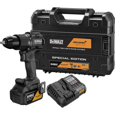 DeWalt Batteri slagboremaskine DCD86MP1T-QW, McLaren, 18V, Slagborer skruemaskine DeWalt Batteri slagboremaskine DCD86MP1T-QW, McLaren, 18V, Slagborer skruemaskine