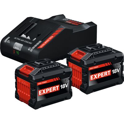 Bosch EXPERT startpakke 18V, 2x EXBA 18V-150 + oplader EXAL18V-160, Sæt Bosch EXPERT startpakke 18V, 2x EXBA 18V-150 + oplader EXAL18V-160, Sæt