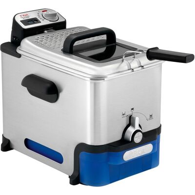 Tefal Oleoclean Pro Inox & Design FR8040 Enkelt 3,5 L 2300 W Sort, Rustfrit stål, Deep friture Tefal Oleoclean Pro Inox & Design FR8040 Enkelt 3,5 L 2300 W Sort, Rustfrit stål, Deep friture