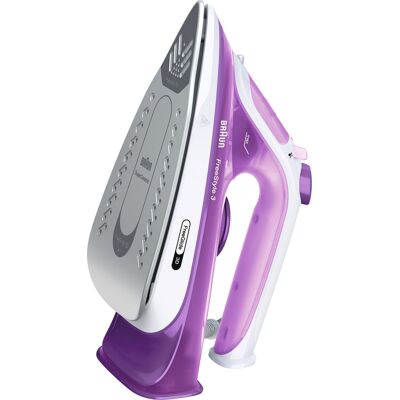 Braun FreeStyle 3 FI 3124 Tør & dampstrygejern Keramisk strygesål 2400 W Lilla Braun FreeStyle 3 FI 3124 Tør & dampstrygejern Keramisk strygesål 2400 W Lilla