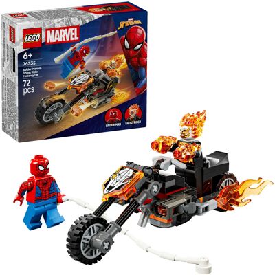 Lego Marvel Super Heroes Spider-Man vs. Ghost Rider på sin motorcykel, Bygge legetøj Lego Marvel Super Heroes Spider-Man vs. Ghost Rider på sin motorcykel, Bygge legetøj