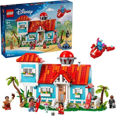 Lego Disney Strandhuset fra Lilo og Stitch, Bygge legetøj Lego Disney Strandhuset fra Lilo og Stitch, Bygge legetøj