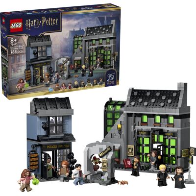 Lego Harry Potter Troldmandsbutikker i Diagonalstræde, Bygge legetøj Lego Harry Potter Troldmandsbutikker i Diagonalstræde, Bygge legetøj