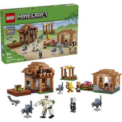 Lego Minecraft Troldmandens angreb på landsbyen, Bygge legetøj Lego Minecraft Troldmandens angreb på landsbyen, Bygge legetøj