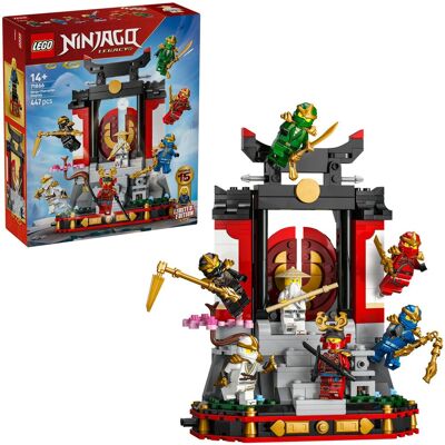 Lego 15-års jubilæum: Ninja-figurer til udstilling, Bygge legetøj Lego 15-års jubilæum: Ninja-figurer til udstilling, Bygge legetøj