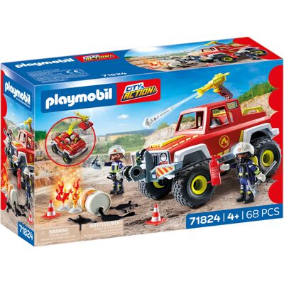Playmobil Action Heroes Brandbil, Bygge legetøj Playmobil Action Heroes Brandbil, Bygge legetøj