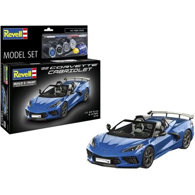 Revell Model Sæt Corvette C8 Cabriolet, Model køretøj Revell Model Sæt Corvette C8 Cabriolet, Model køretøj