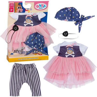 Zapf Creation BABY born® Piratpige-outfit 43cm, Dukke tilbehør Zapf Creation BABY born® Piratpige-outfit 43cm, Dukke tilbehør