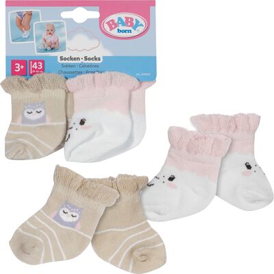 Zapf Creation BABY born Sokker Får 2 par 43cm, Dukke tilbehør Zapf Creation BABY born Sokker Får 2 par 43cm, Dukke tilbehør