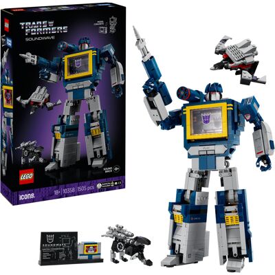 Lego ICONS Transformers: Soundwave, Bygge legetøj Lego ICONS Transformers: Soundwave, Bygge legetøj