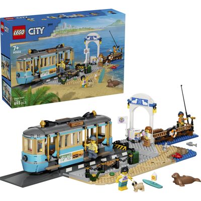 Lego City Klassisk strandsporvogn, Bygge legetøj Lego City Klassisk strandsporvogn, Bygge legetøj