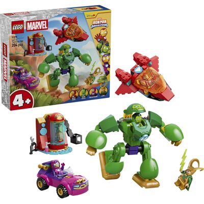 Lego Marvel Super Heroes Loki vs. Team Iron Man, Bygge legetøj Lego Marvel Super Heroes Loki vs. Team Iron Man, Bygge legetøj
