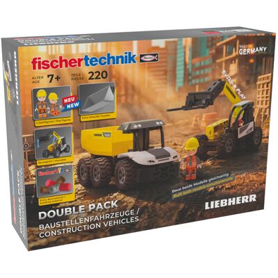 Fischertechnik Liebherr Double Pack byggepladskøretøjer, Bygge legetøj Fischertechnik Liebherr Double Pack byggepladskøretøjer, Bygge legetøj