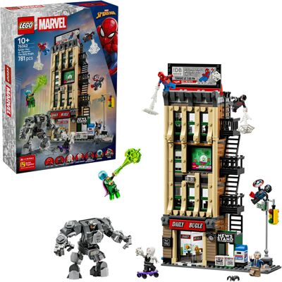 Lego Marvel Super Heroes Spider-Man vs. Mysterio: Daily Bugle, Bygge legetøj Lego Marvel Super Heroes Spider-Man vs. Mysterio: Daily Bugle, Bygge legetøj
