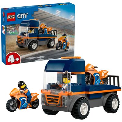 Lego City motorcykeltransportør, Bygge legetøj Lego City motorcykeltransportør, Bygge legetøj