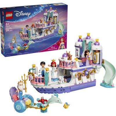 Lego Disney Princess Ariels kongelige bryllupsbåd, Bygge legetøj Lego Disney Princess Ariels kongelige bryllupsbåd, Bygge legetøj