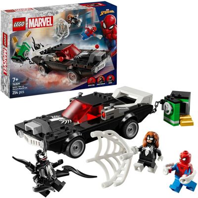 Lego Spider-Man mod Venom-muskelbil, Bygge legetøj Lego Spider-Man mod Venom-muskelbil, Bygge legetøj