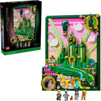 Lego Emerald City-vægkunst, Bygge legetøj Lego Emerald City-vægkunst, Bygge legetøj