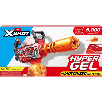 ZURU XSHOT Hyper Gel Glow motoriseret Gatling Blaster, Gel Blaster ZURU XSHOT Hyper Gel Glow motoriseret Gatling Blaster, Gel Blaster