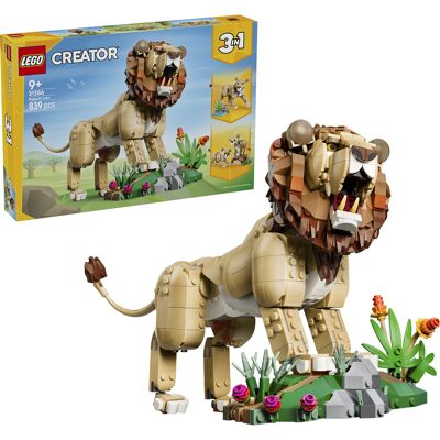 Lego Creator 3-i-1 Vilde dyr: Majestætisk løve, Bygge legetøj Lego Creator 3-i-1 Vilde dyr: Majestætisk løve, Bygge legetøj