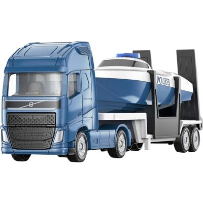 SIKU SUPER Volvo lastbil med båd, Model køretøj SIKU SUPER Volvo lastbil med båd, Model køretøj