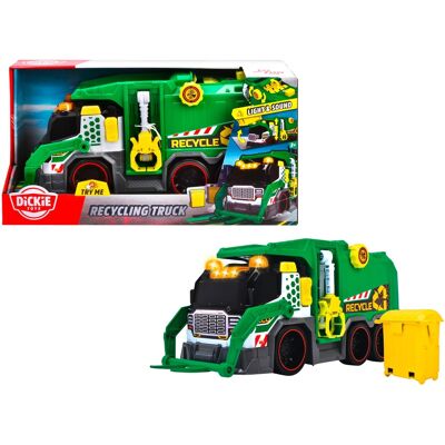 Dickie Toys Genbrugstruck - Legetøj - Gul/Grøn Dickie Toys Genbrugstruck - Legetøj - Gul/Grøn