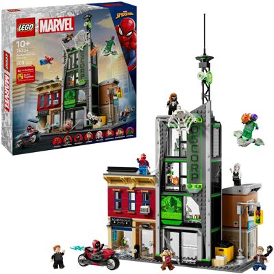 Lego Spider-Man mod Oscorp, Bygge legetøj Lego Spider-Man mod Oscorp, Bygge legetøj