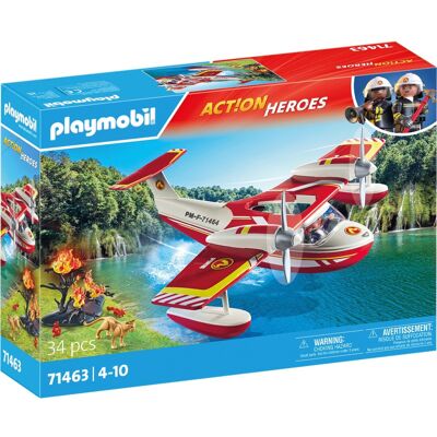 Playmobil City Action Brandfly med slukningsfunktion, Bygge legetøj Playmobil City Action Brandfly med slukningsfunktion, Bygge legetøj