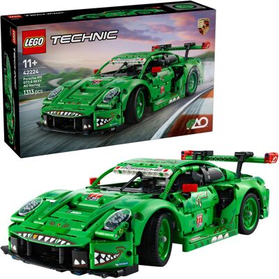 Lego Technic Porsche 911 GT3 R REXY AO Racing racerbilen, Bygge legetøj Lego Technic Porsche 911 GT3 R REXY AO Racing racerbilen, Bygge legetøj