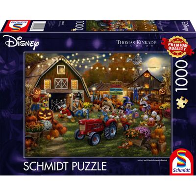 Schmidt Spiele Thomas Kinkade Studios: Disney - Mickey & Minnie Pumpkin Festival, Puslespil Schmidt Spiele Thomas Kinkade Studios: Disney - Mickey & Minnie Pumpkin Festival, Puslespil