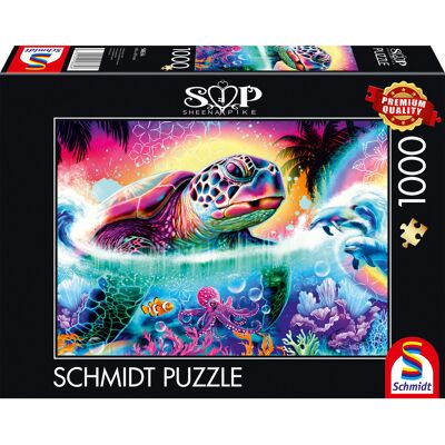 Schmidt Spiele Sheena Pike: Neon-skildpadde, Puslespil Schmidt Spiele Sheena Pike: Neon-skildpadde, Puslespil