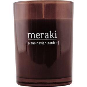 Meraki Duftlys, Scandinavian Garden by Meraki (Ø: 8 cm. H: 10.5 cm., Brændt henna)