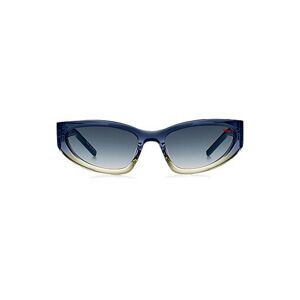 HUGO Two-tone sunglasses in blue and yellow acetate