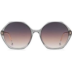 Boss Transparent-acetate sunglasses with hexagonal frames