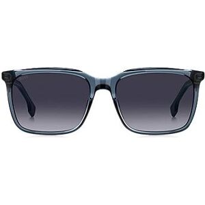 Boss Blue-acetate sunglasses with patterned carbon-fibre temples