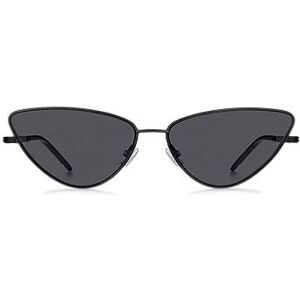 Boss Cat-eye sunglasses in black steel with signature detailing