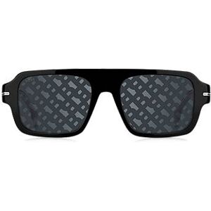 Boss Black-acetate sunglasses with monogram-patterned lenses