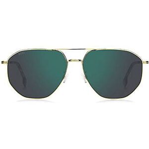 Boss Gold-tone sunglasses with green lenses